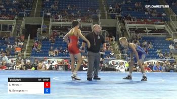 100 lbs Cons 4 - Cameron Hines, Connecticut vs Noah Savageau, North Dakota