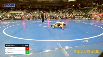 70 lbs Quarterfinal - Lawson Bloyer, Siouxland Wrestling Academy vs Peyton Foos, Nixa Youth Wrestling