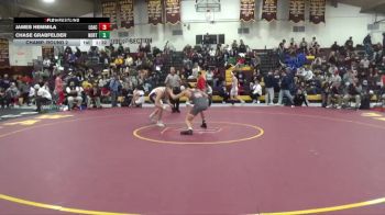 150 lbs Champ. Round 2 - Chase Grabfelder, Northampton vs James Hemmila, Loyola Academy