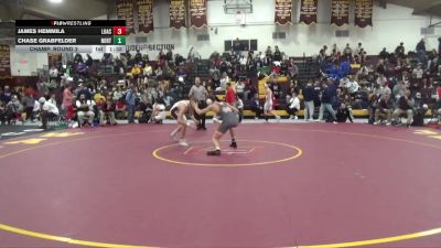150 lbs Champ. Round 2 - Chase Grabfelder, Northampton vs James Hemmila, Loyola Academy