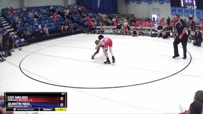 67 lbs Finals (2 Team) - Quentin Neal, Team Missouri Boys vs Coy Nielsen, Nebraska Red Boys