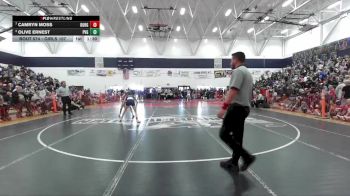 Girls 107 lbs 3rd Place Match - Camryn Moss, Durham Girls vs Olive Ernest, Pleasant Valley Girls