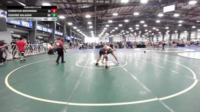 132 lbs Consi Of 16 #1 - Christian Browning, OH vs Xzavier Salazar, NM