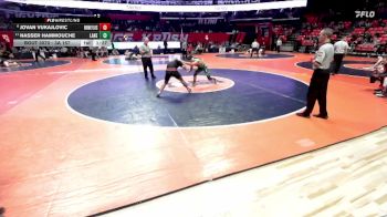 3A 157 lbs Champ. Round 1 - Nasser Hammouche, Chicago (Lane) vs Jovan Vukajlovic, Flossmoor (Homewood-F.)