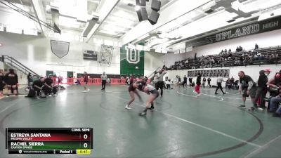 110 lbs Cons. Semi - Rachel Sierra, Canyon Spings vs Estreya Santana, Paloma Valley