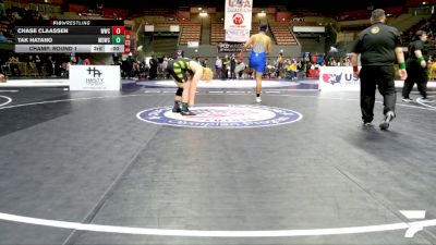 Junior Boys - 215 lbs Champ. Round 1 - Sonny Lopez, Will C Wood High School Wrestling vs Ryan Taylor, Maria Carrillo High School Wrestling