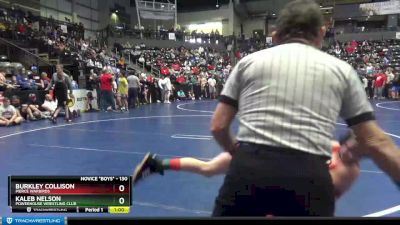 130 lbs Champ. Round 2 - Burkley Collison, Pierce Warbirds vs Kaleb Nelson, Powerhouse Wrestling Club