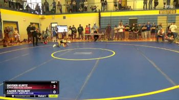 63 lbs Round 2 - Snyder Kurtz, SlyFox Wrestling Academy vs Caizer McElroy, Garden City Wrestling Club