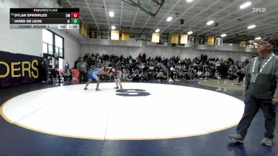190 lbs Champ. Round 1 - Jared De Leon, Alta Loma vs Dylan Sprinkles, Simi Valley