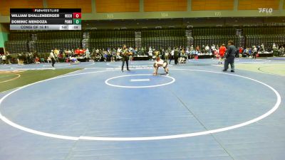 132 lbs Consi Of 16 #1 - William Shallenberger, Wasatch vs Dominic Mendoza, Pomona