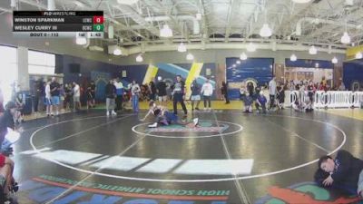 112 lbs Cons. Round 1 - Winston Sparkman, Lake City Wrestling Club vs Wesley Curry Iii, Black Creek Wrestling Club
