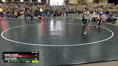 250 lbs Champ. Round 1 - Daniel Fraser, Springfield Wrestling Club vs Oskar Ward, Wildcats Wrestling