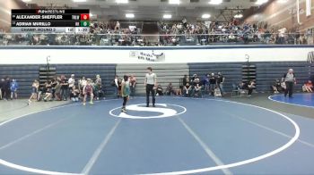 76 lbs Champ. Round 2 - Alexander Sheffler, Team Real Life Wrestling vs Adrian Murillo, Kuna Klub