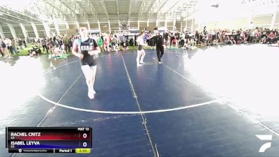 140 lbs Cons. Round 4 - Rachel Critz, CA vs Isabel Leyva, CA