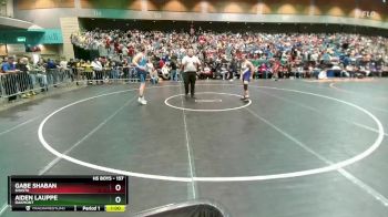 157 lbs Cons. Round 1 - Gabe Shaban, Shasta vs Aiden Lauppe, Oakmont