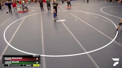 40-44 lbs Quarterfinal - Mason Brockway, Minnesota vs Logan Nelson, Minnesota