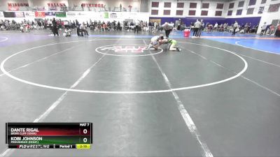 125 lbs Champ. Round 2 - Dante Rigal, Briar Cliff (Iowa) vs Kobi Johnson, Providence (Mont.)