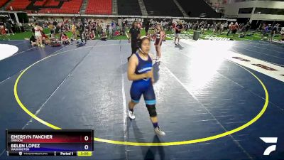 150 lbs Cons. Round 2 - Emersyn Fancher, Oregon vs Belen Lopez, Washington