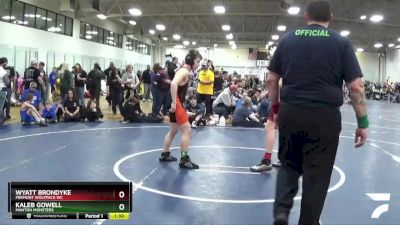 119 lbs Cons. Round 2 - Kaleb Gowell, Manton Monsters vs Wyatt Brondyke, Fremont Wolfpack WC