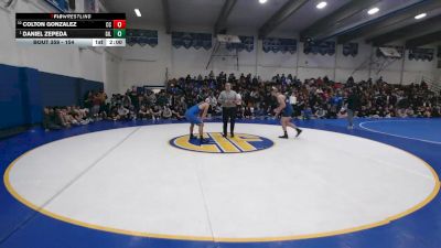 154 lbs Champ. Round 2 - Daniel Zepeda, Gilroy vs Colton Gonzalez, Central Catholic