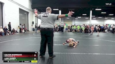 48 lbs Round 1 (8 Team) - Colton Rodriquez, Brawler Elite vs Luke Raines, Quest Wrestling