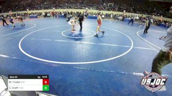 98 lbs Semifinal - Maddux Tindal, Best Trained Wrestling vs Cason Craft, Threestyle