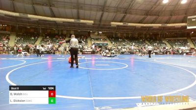 135 lbs Round Of 32 - Ben Walsh, Siouxland Wrestling Academy vs Levi Dicksion, D3 Wrestling Cluib