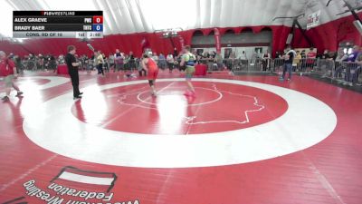 190 lbs Cons. Rd Of 16 - Alex Graeve, Powerhouse Wrestling Club vs Brady Baer, Team Nazar Training Center