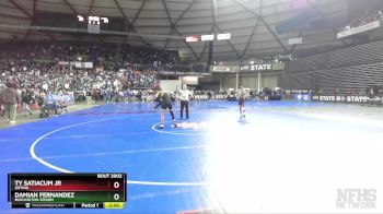 2A 106 lbs Champ. Round 1 - Ty Satiacum Jr, Orting vs Damian Fernandez, Burlington-Edison