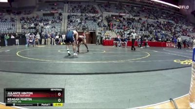 215 lbs Semifinal - Keagan Martin, Bellmont (IN) vs Julante Hinton, Fort Wayne Northrop