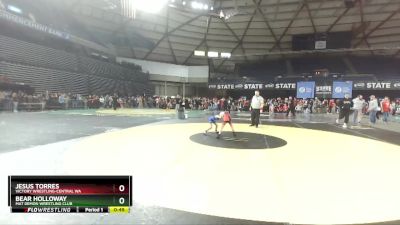 53 lbs Champ. Round 2 - Jesus Torres, Victory Wrestling-Central WA vs Bear Holloway, Mat Demon Wrestling Club