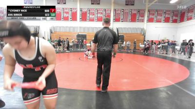 126 lbs Round Of 16 - Grace Brunner, North Andover vs Alex Plowman, Lowell