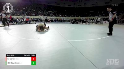 5A-157 lbs Semifinal - Hunter Davidson, EL RENO vs Kenneth Carter, MCALESTER