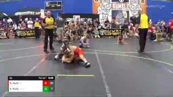92 lbs Round 3 (6 Team) - Slayden Hunt, East Kansas Eagles vs Adriana Kunz, Untouchables White