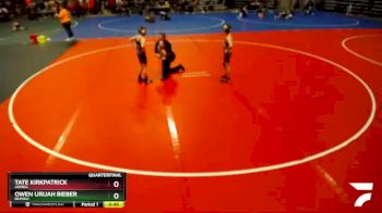 85 lbs Quarterfinal - Tate Kirkpatrick, Anoka vs Owen Urijah Bieber, Bemidji