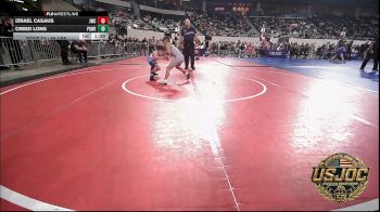 55 lbs Quarterfinal - Izrael Casaus, Juggernaut Wrestling Club vs Creed Long, Powerhouse Gold