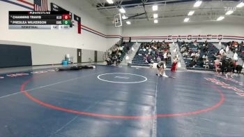 100 lbs Semifinal - Channing Travis, Allen Blue vs Preslea Wilkerson, Carl Albert