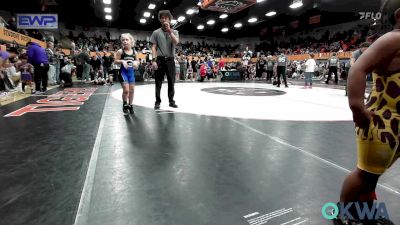 60 lbs Round Of 16 - Khalil Douglas, Clinton Youth Wrestling vs Baylee Holzbaugh, Team Guthrie Wrestling