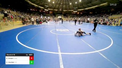 80 lbs Round Of 16 - Konnor Green, Lawrence Elite vs Callum Hunter, Owasso Takedown Club