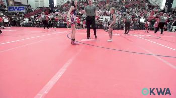 70-74 lbs Rr Rnd 2 - Karsyn Hockett, Caney Valley Wrestling vs Jaxi Downing, Sisters On The Mat