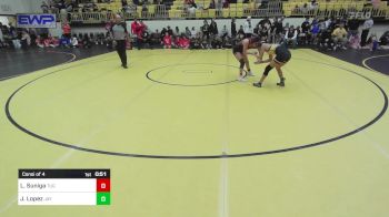 110 lbs Consi Of 4 - Lydia Suniga, Tulsa Union Girls vs Jocelyn Lopez, Jay High School