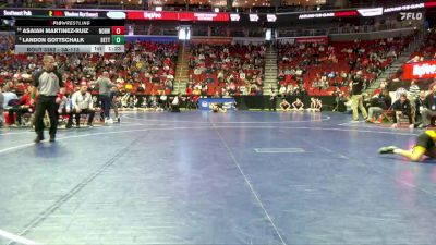 3A-113 lbs Cons. Round 3 - Landon Gottschalk, Bettendorf vs Asaiah Martinez-Ruiz, Norwalk