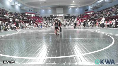 49 lbs Rr Rnd 2 - Lenora Goodfox, Pawhuska Elks Takedown vs Amavi Cline, Coweta Tiger Wrestling
