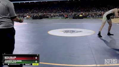 D4-215 lbs 3rd Place Match - Seth Miller, White Pigeon HS vs Andrew Baldwin, Pine River Area HS