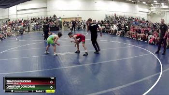 102 lbs Semis & 1st Wrestleback (8 Team) - Christian Corcoran, Illinois Gold vs Traevon Ducking, Indiana Gold