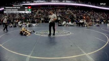 4A 157 lbs Quarterfinal - Santiago Ruiz Diaz, Providence High School vs Hayden Rogers, Grimsley Senior High School