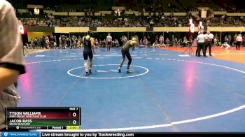 100 lbs Semifinal - Tyson Williams, Dark Knight Wrestling Club vs Jacob Bass, Bruin Brawlers