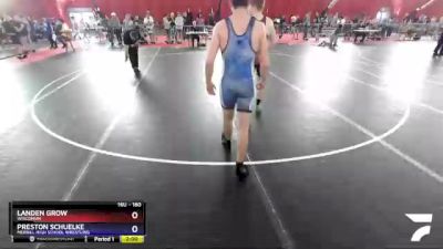 160 lbs Cons. Round 3 - Landen Grow, Wisconsin vs Preston Schuelke, Merrill High School Wrestling