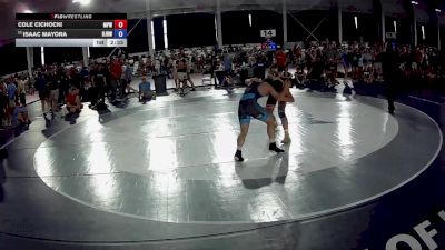 132 lbs Cons. Round 2 - Cole Cichocki, Michigan Premier WC vs Isaac Mayora, Bolingbrook Junior Raiders Wrestling Club