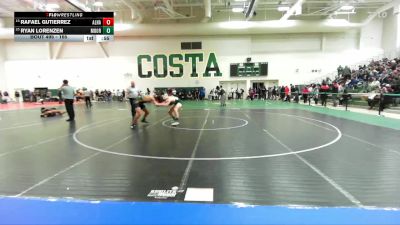 165 lbs Cons. Round 3 - Rafael Gutierrez, Alhambra vs Ryan Lorenzen, Moorpark